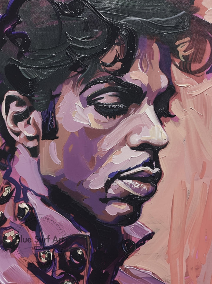 Prince Rogers Nelson Oil Painting on Canvas 