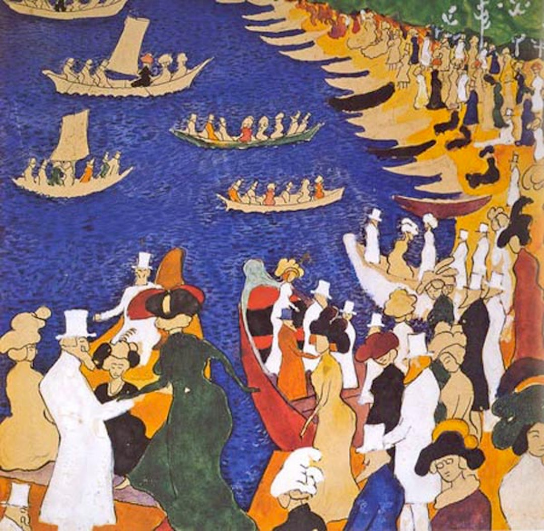 Society at Promenade Painting Kazimir Malevich Oil on Canvas