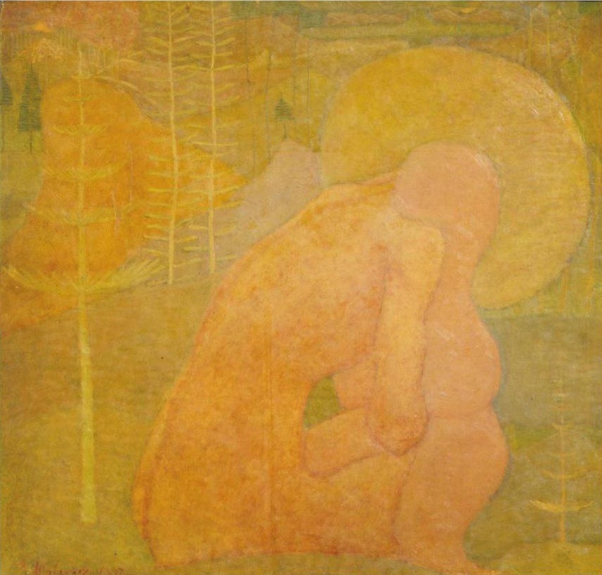 Meditation Painting by Kazimir Malevich