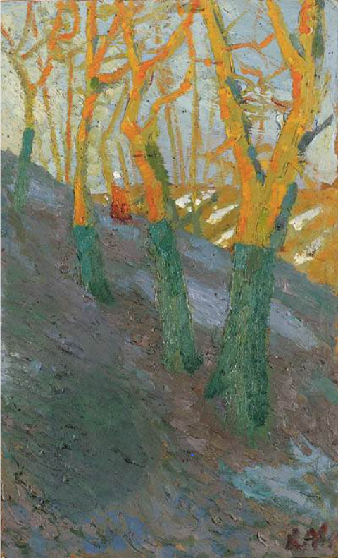 Spring Landscape Painting by Kazimir Malevich