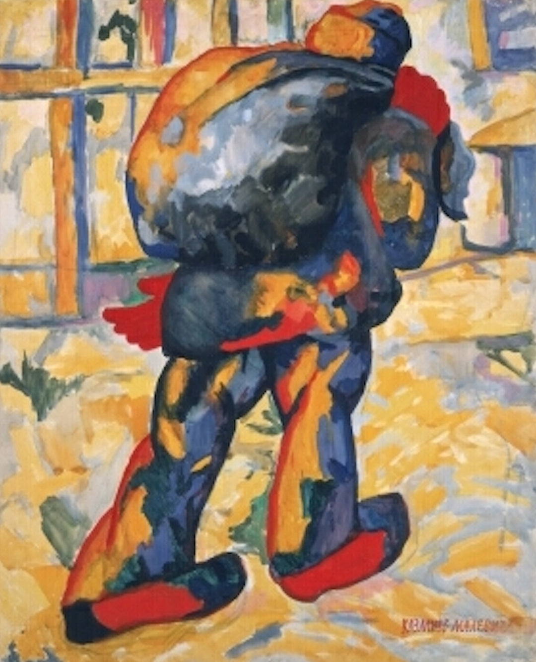 Man with Sack Painting by Kazimir Malevich