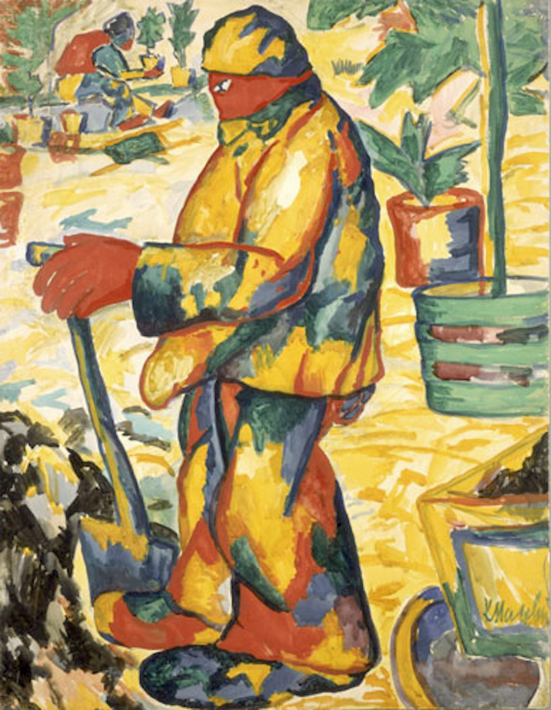 The Gardener Painting by Kazimir Malevich