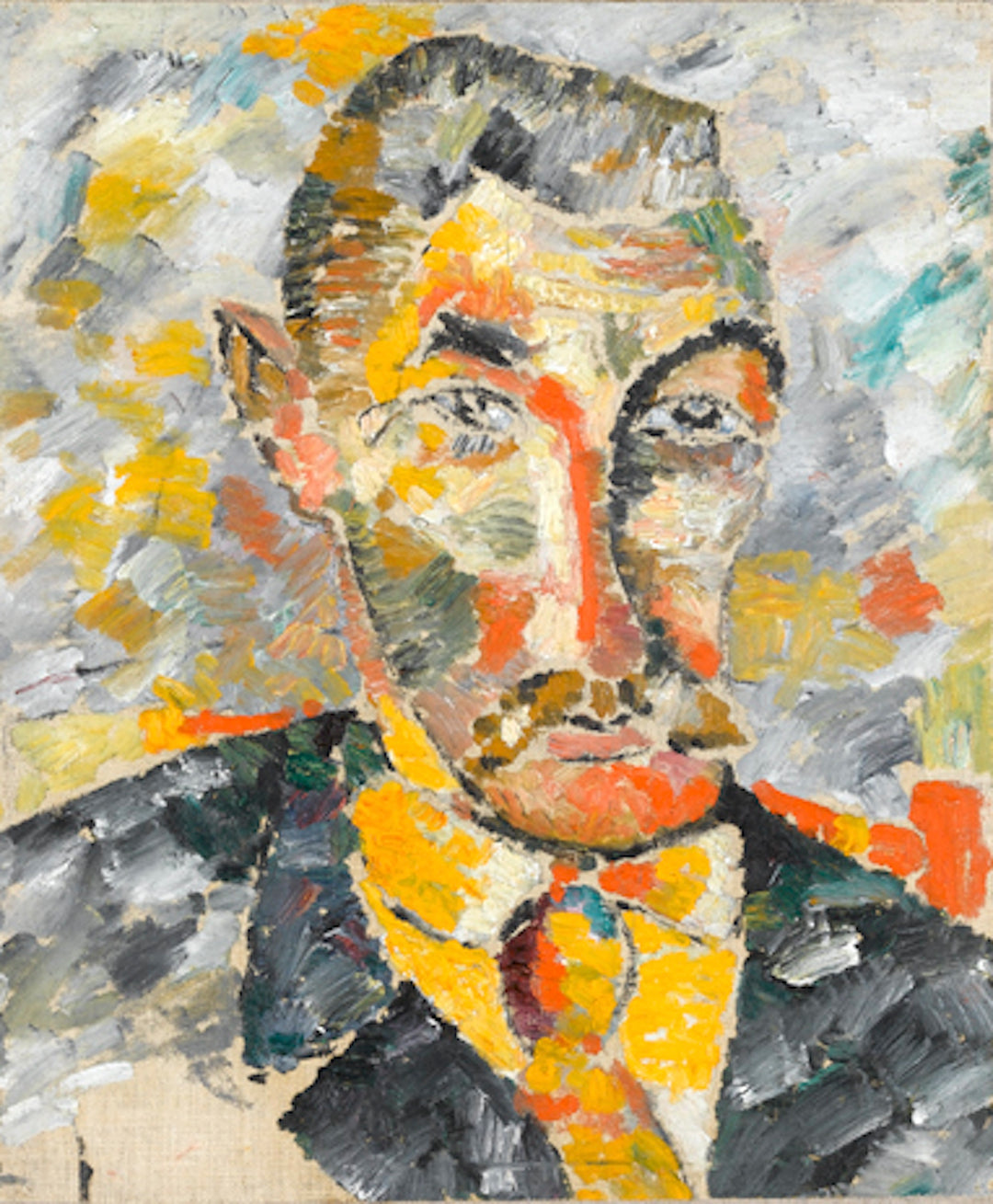 Portrait of a Man Painting by Kazimir Malevich