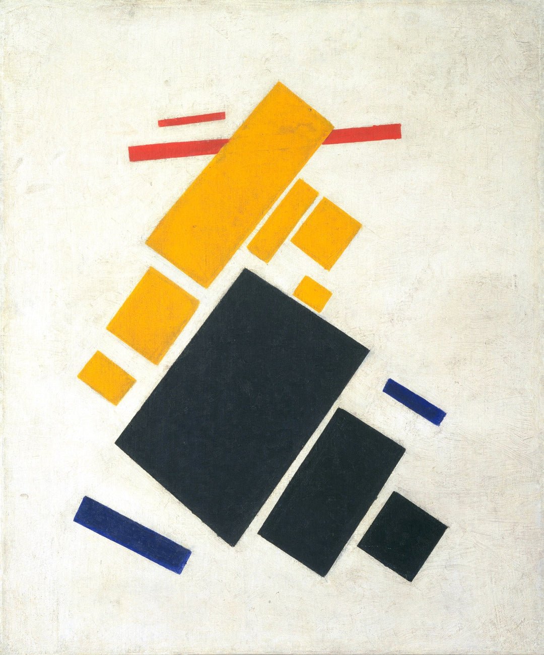 Suprematist Composition Airplane Flying Painting by Kazimir Malevich