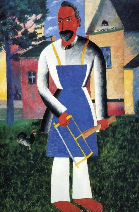 On Vacation Painting by Kazimir Malevich