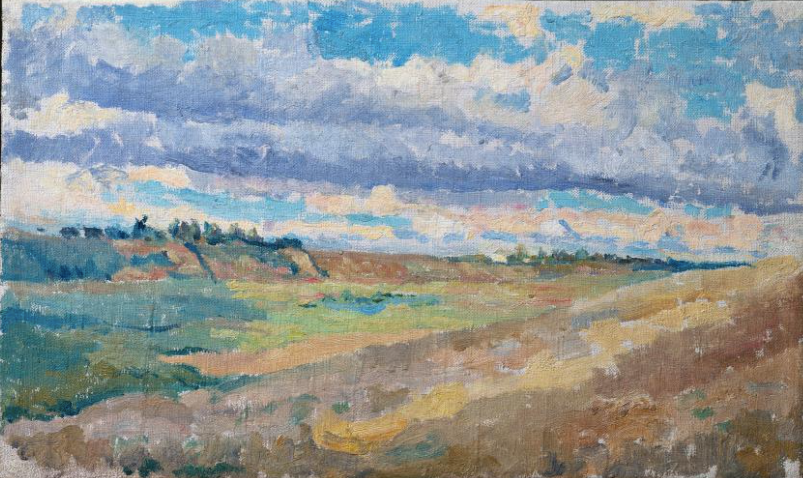 Landscape Field Painting by Kazimir Malevich