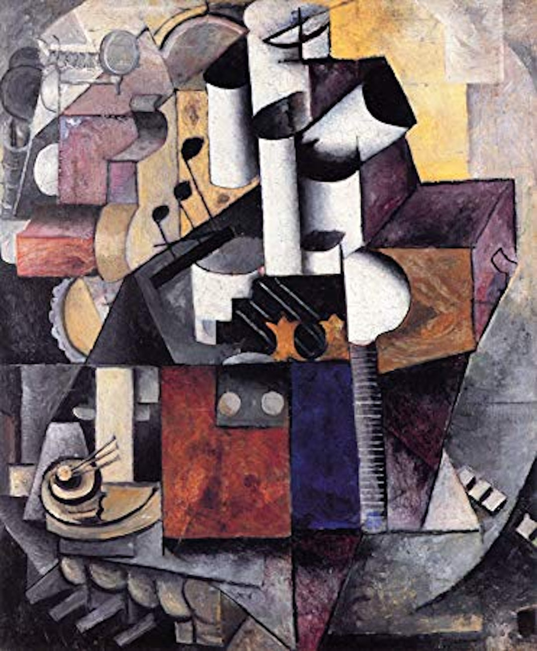 Lamp (Music Instruments) Painting by Kazimir Malevich