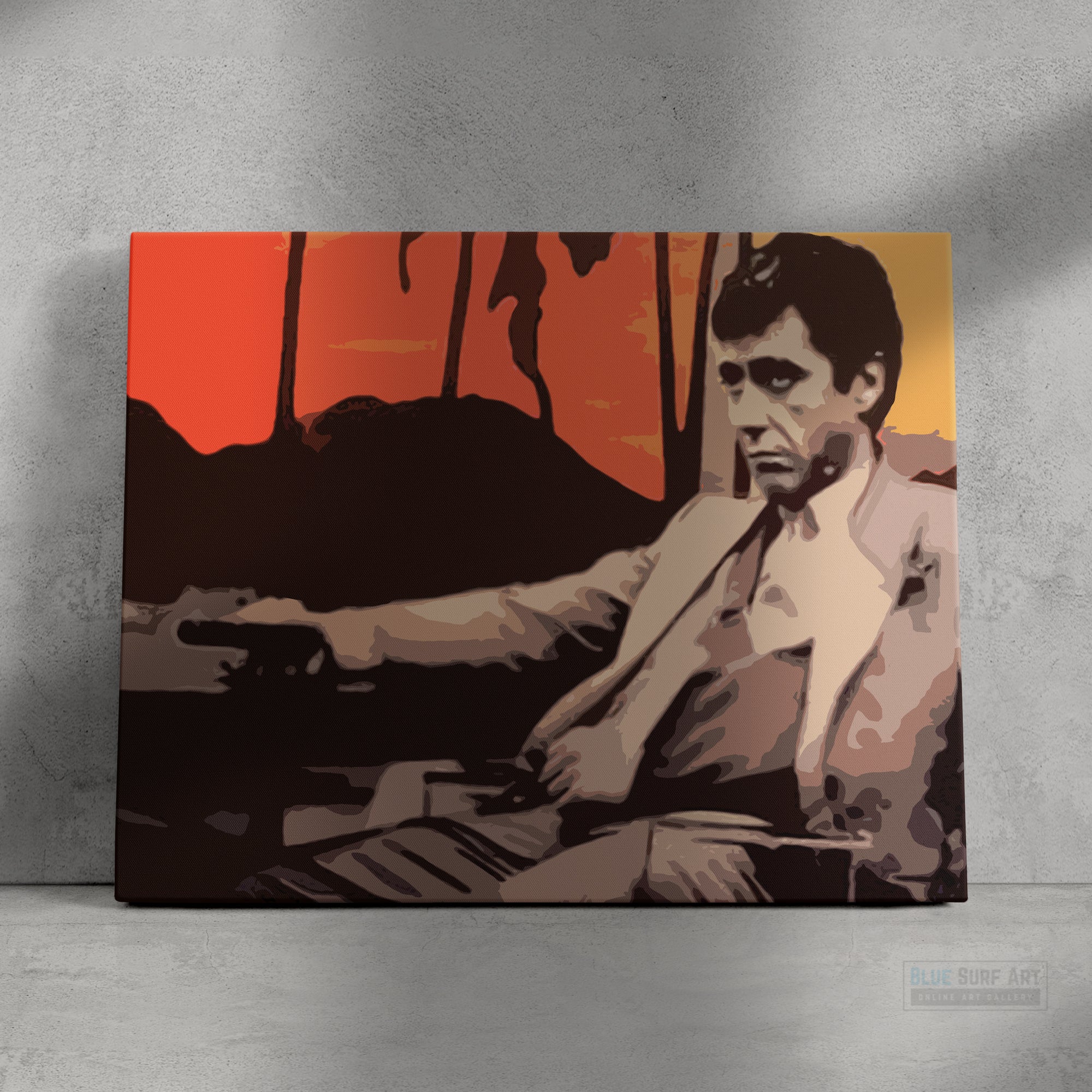 Scarface Movie Art Collection | Unique Hand-Painted Oil on Canvas Works