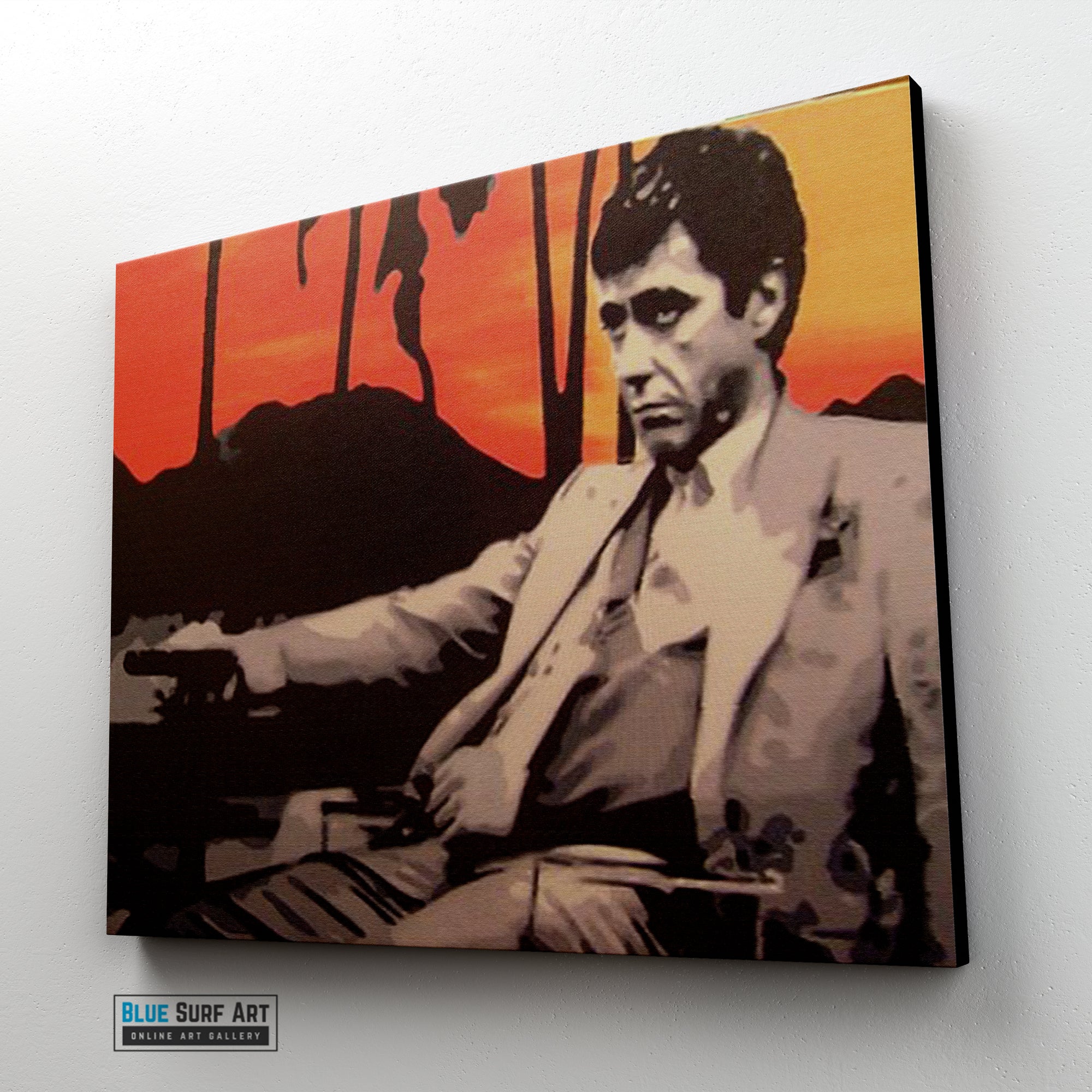 Scarface Movie Art Collection | Unique Hand-Painted Oil on Canvas Works