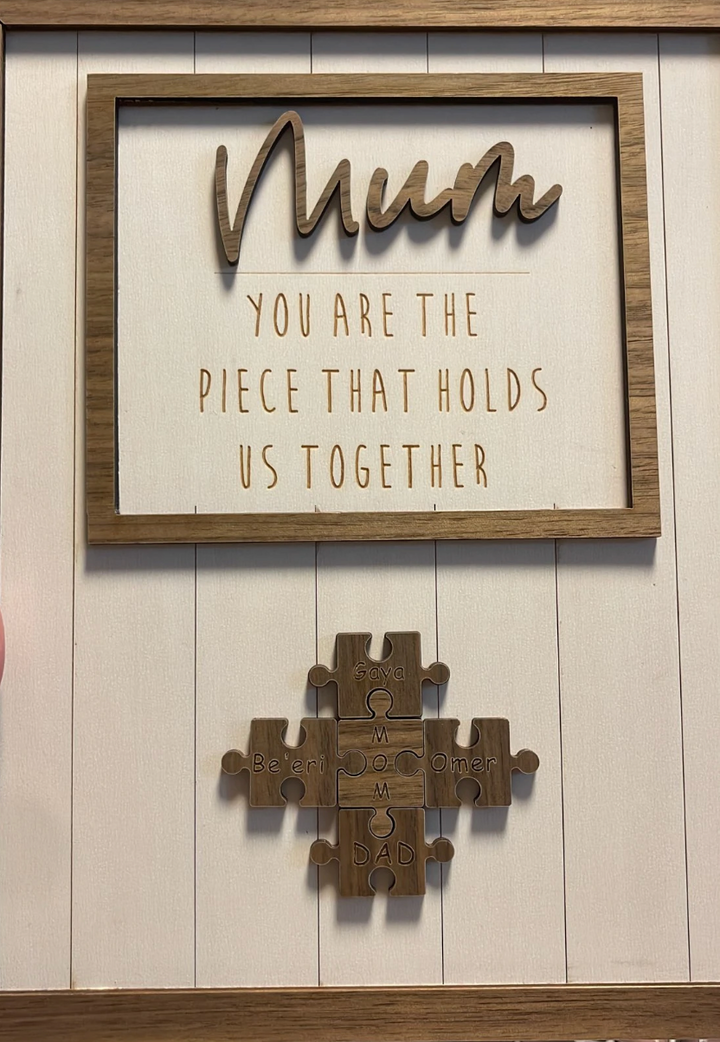 Mothers Day Gifts I Mom You are the Piece that Holds us Together