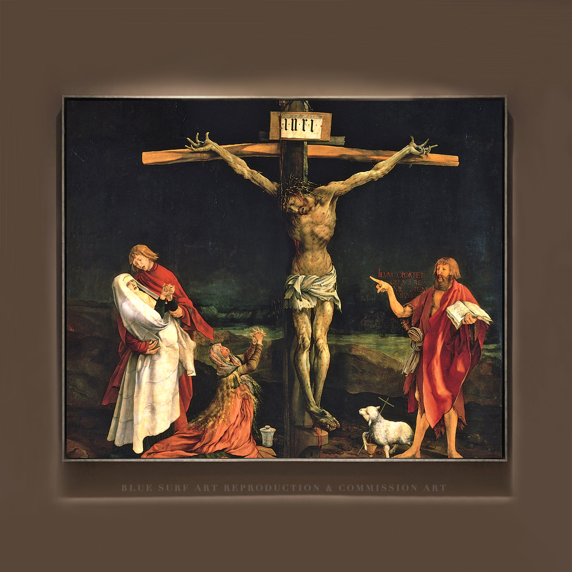The Crucifixion by Matthias Grünewald – Blue Surf Art