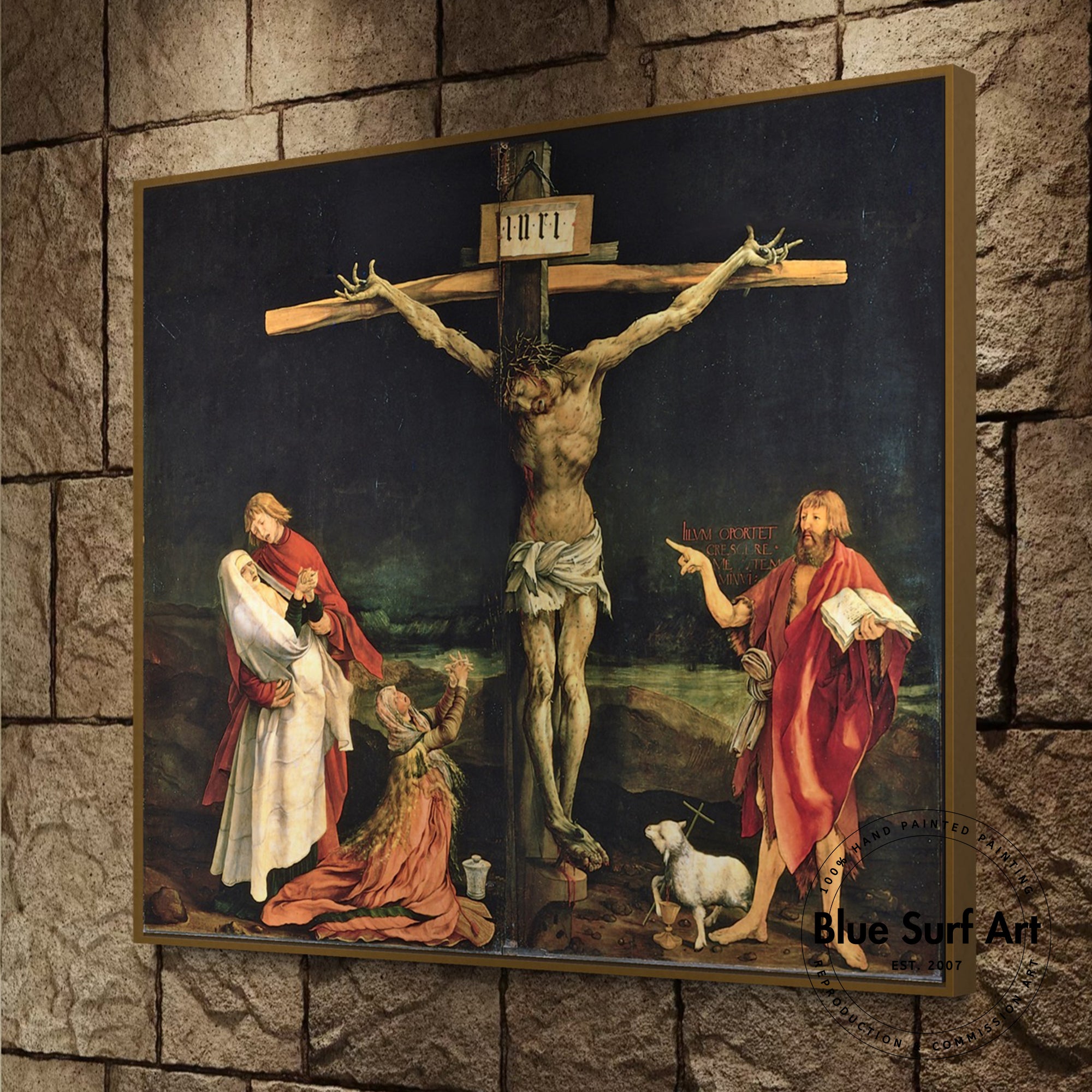 The Crucifixion by Matthias Grünewald – Blue Surf Art