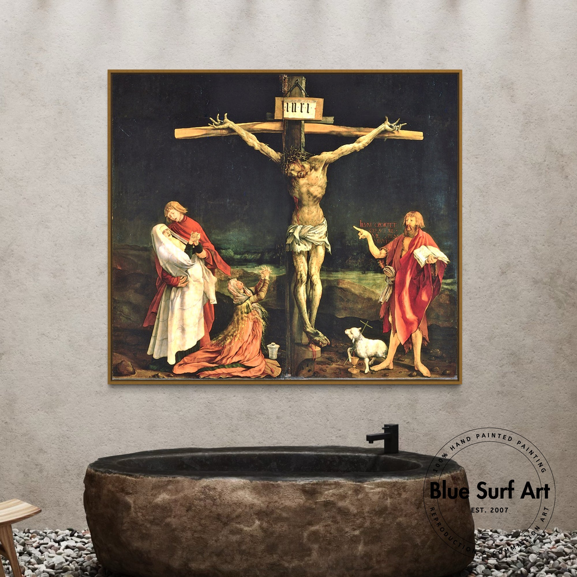 The Crucifixion by Matthias Grünewald – Blue Surf Art