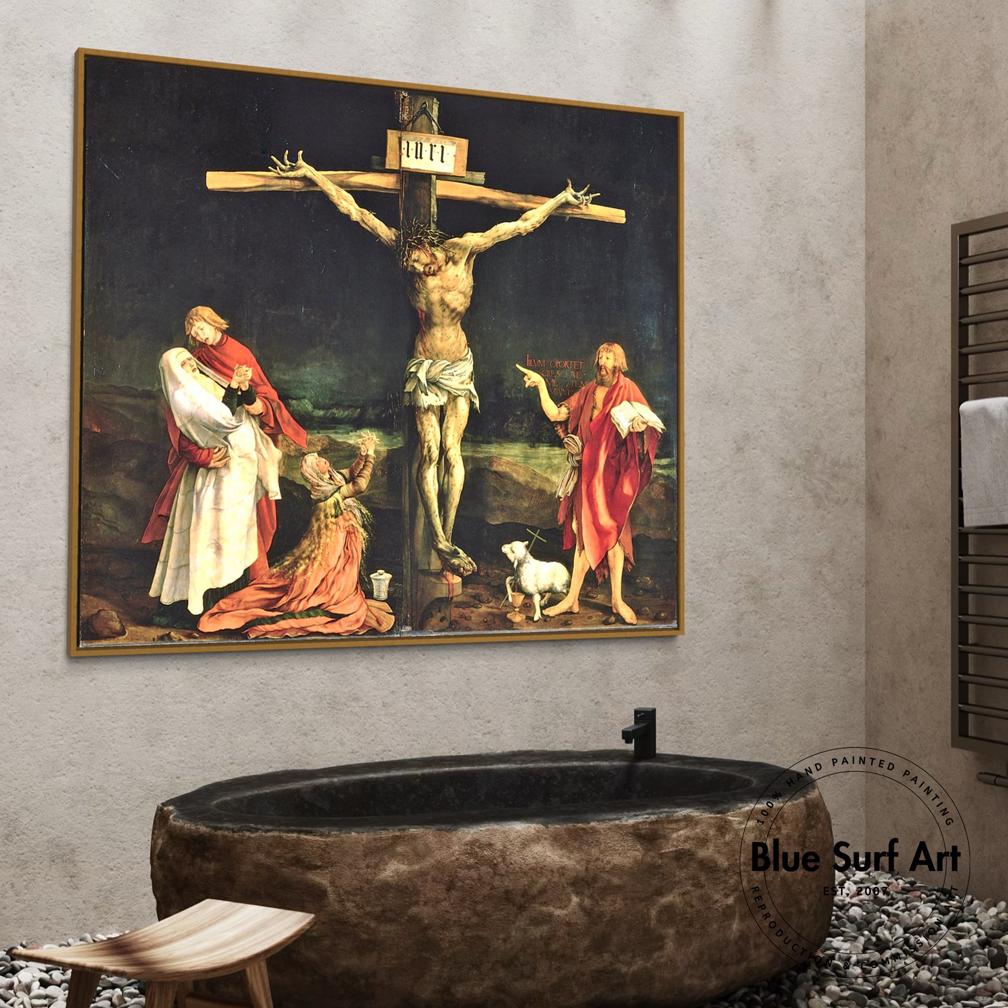 The Crucifixion by Matthias Grünewald – Blue Surf Art