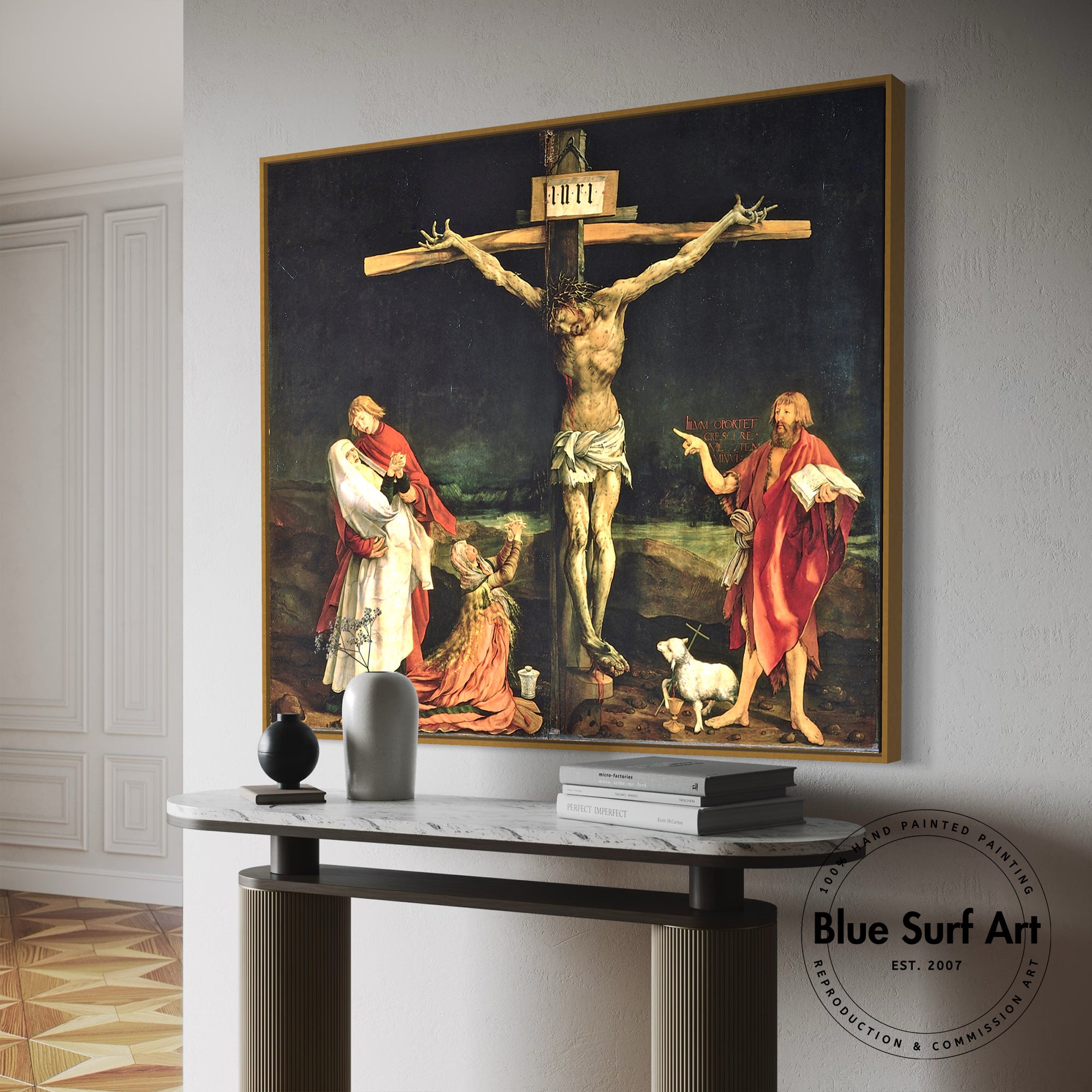 The Crucifixion by Matthias Grünewald – Blue Surf Art