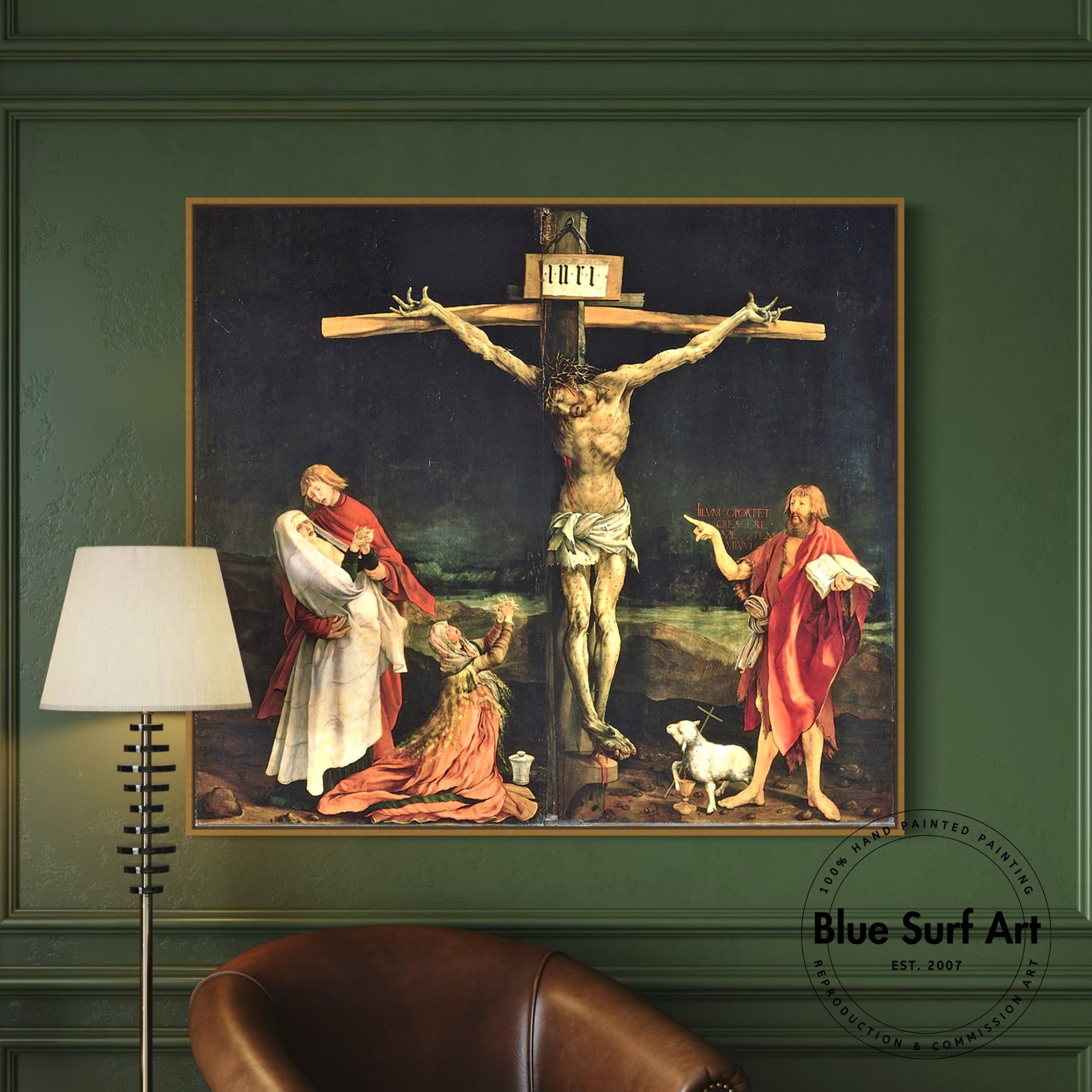 The Crucifixion by Matthias Grünewald – Blue Surf Art