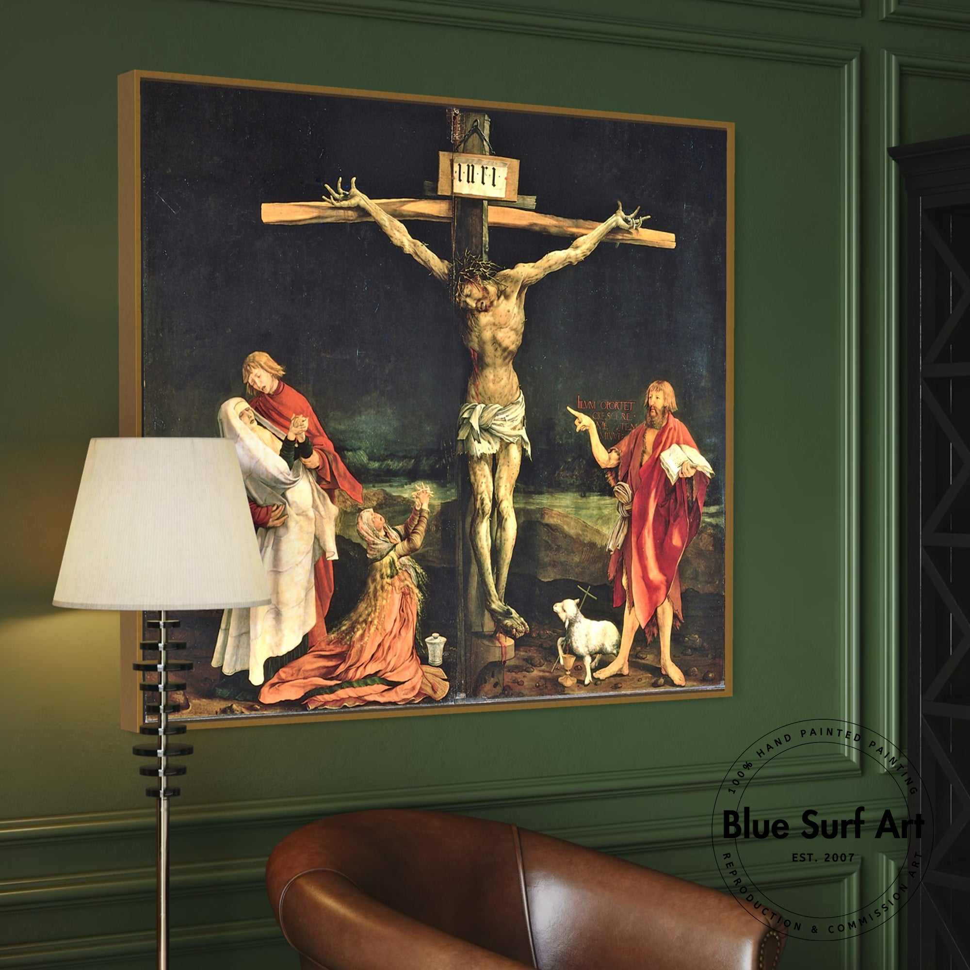 The Crucifixion by Matthias Grünewald – Blue Surf Art