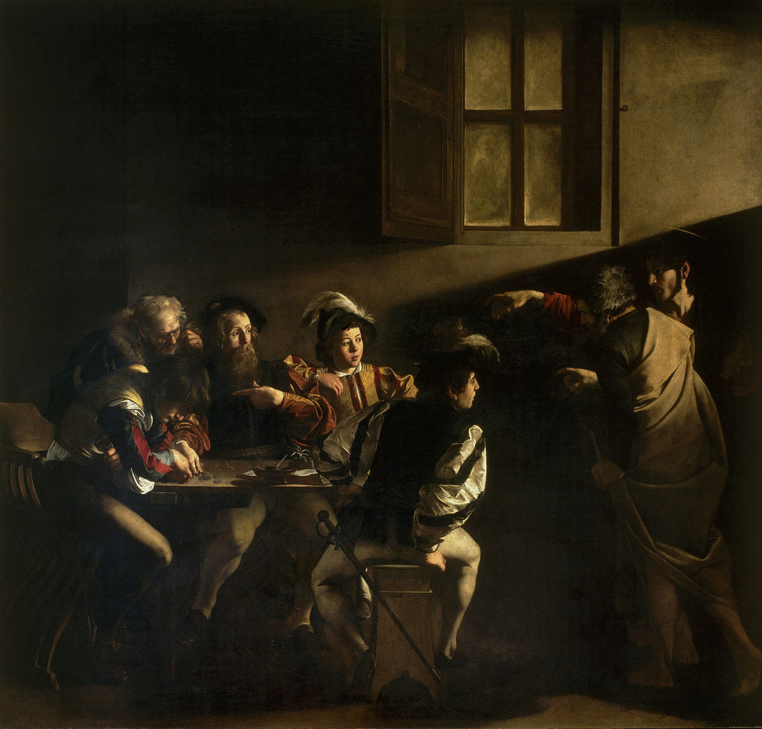 The Calling of St Matthew Painting by Caravaggio