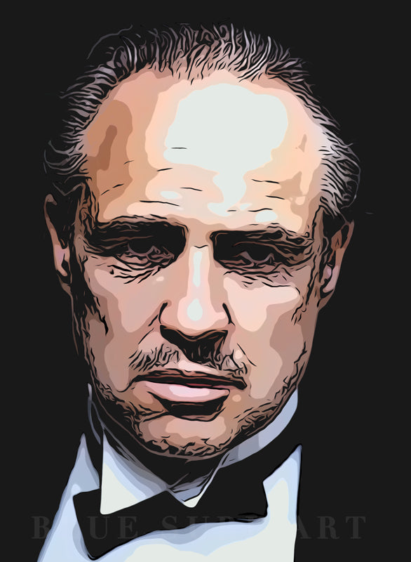 Vito Corleone - The Godfather Wall Art Original Oil Painting on Canvas