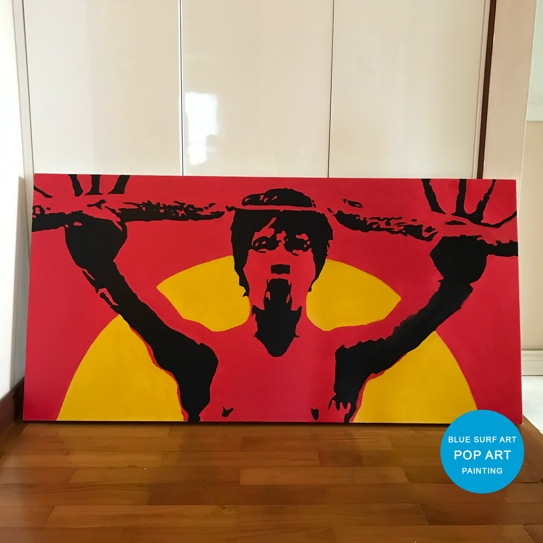 Bruce Lee Pop Art Painting