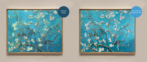 The finish Branches of Almond tree in Bloom. Saint-Remy Painting by Blue Surf Art