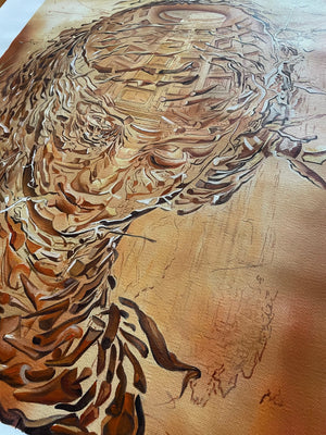 Raphaelesque Head Exploding Reproduction by Blue Surf Art