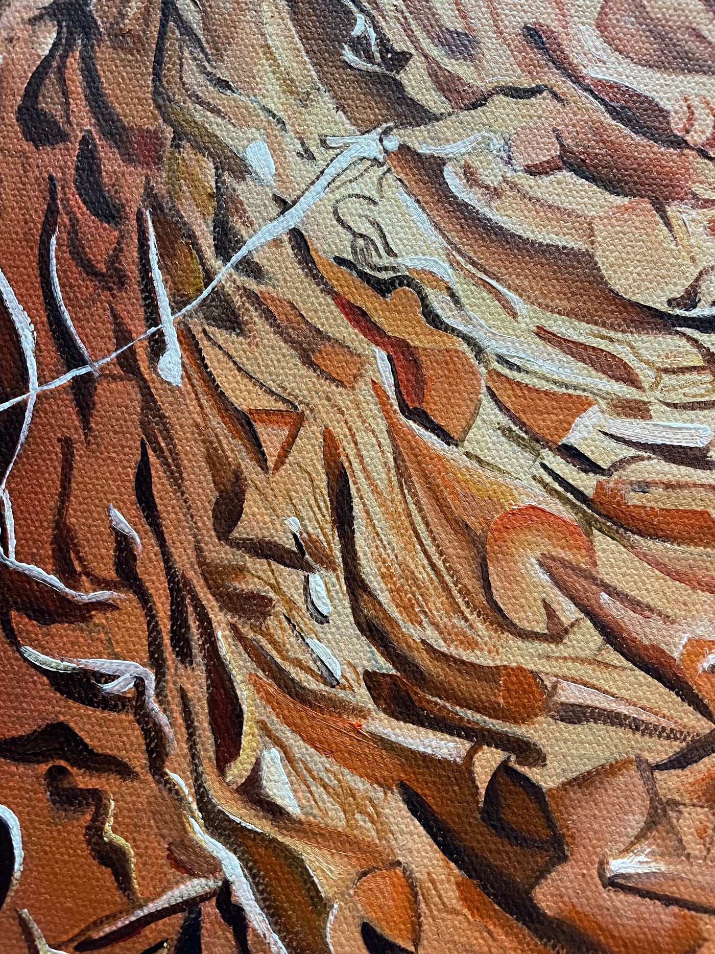 Raphaelesque Head Exploding Reproduction in details by Blue Surf Art