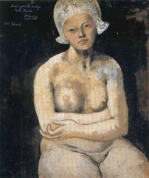 Dutch girl painting by Pablo Picasso's Blue Period