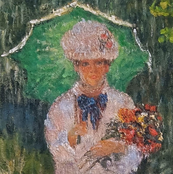 Camille with Green Parasol