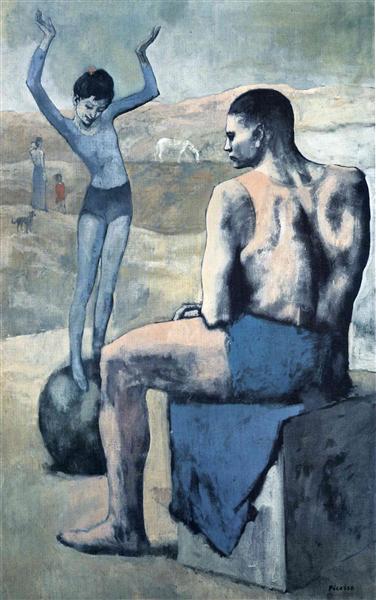 Girl on the ball painting by Pablo Picasso's Rose Period