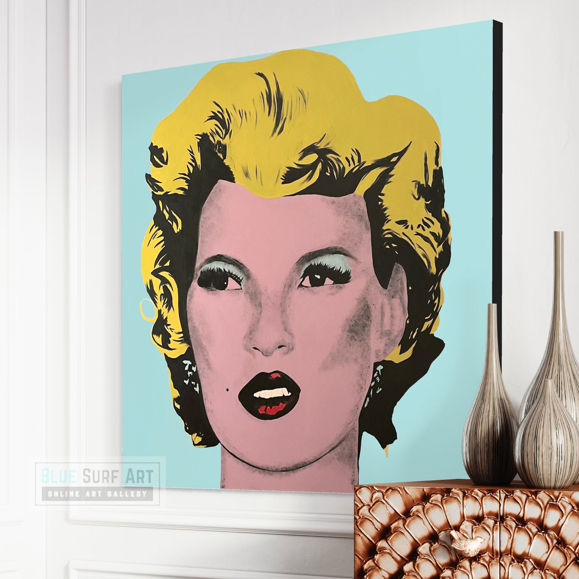 Kate Moss Banksy Street Art  for Sale Original Oil on Canvas