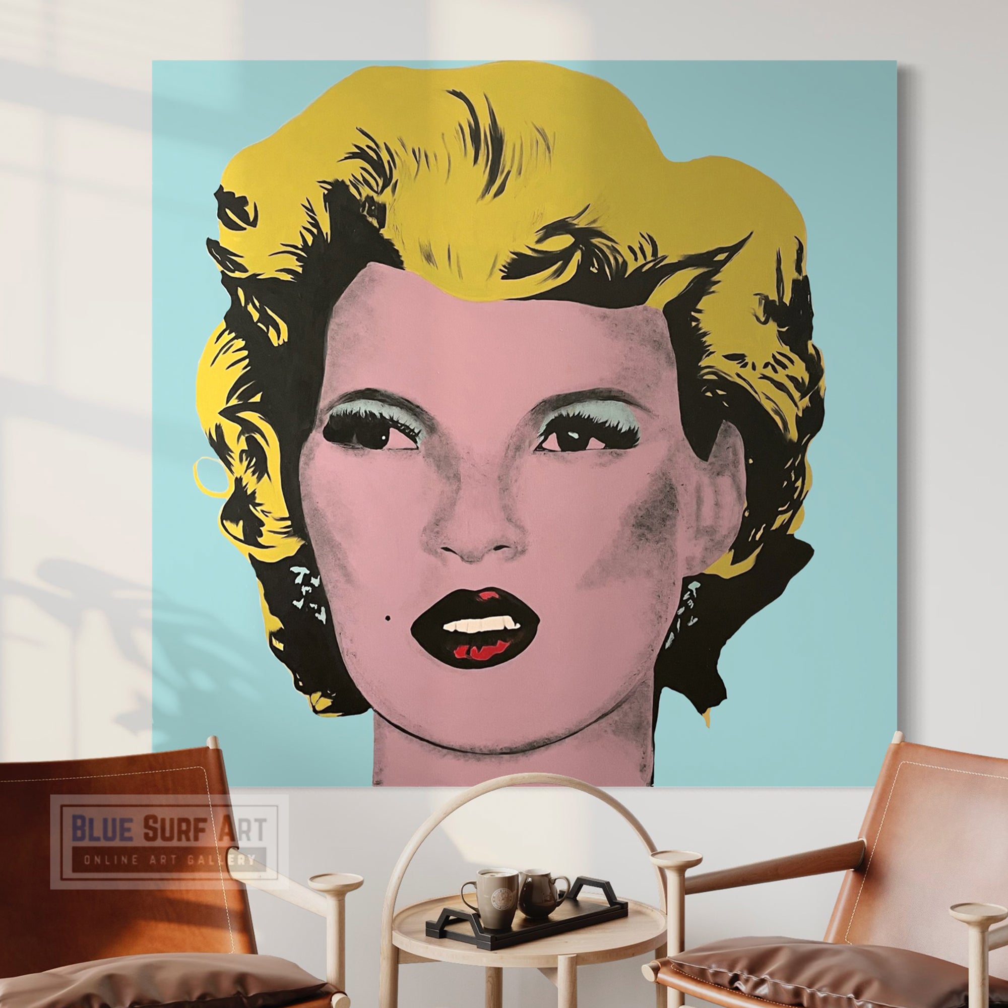 Kate Moss Banksy Street Art  for Sale Original Oil on Canvas