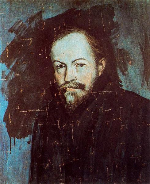 Portrait of Sebastià Junyent Sans painting by Pablo Picasso's Blue Period