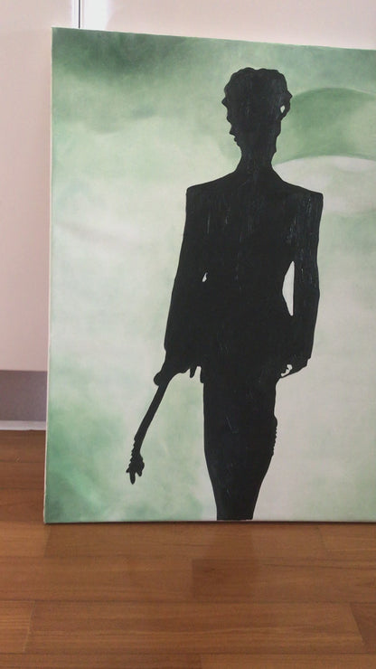 Prince Rogers Nelson Wall Art Prince on Stage Music Performance Art, prince canvas art painting handmade art Blue Surf Art