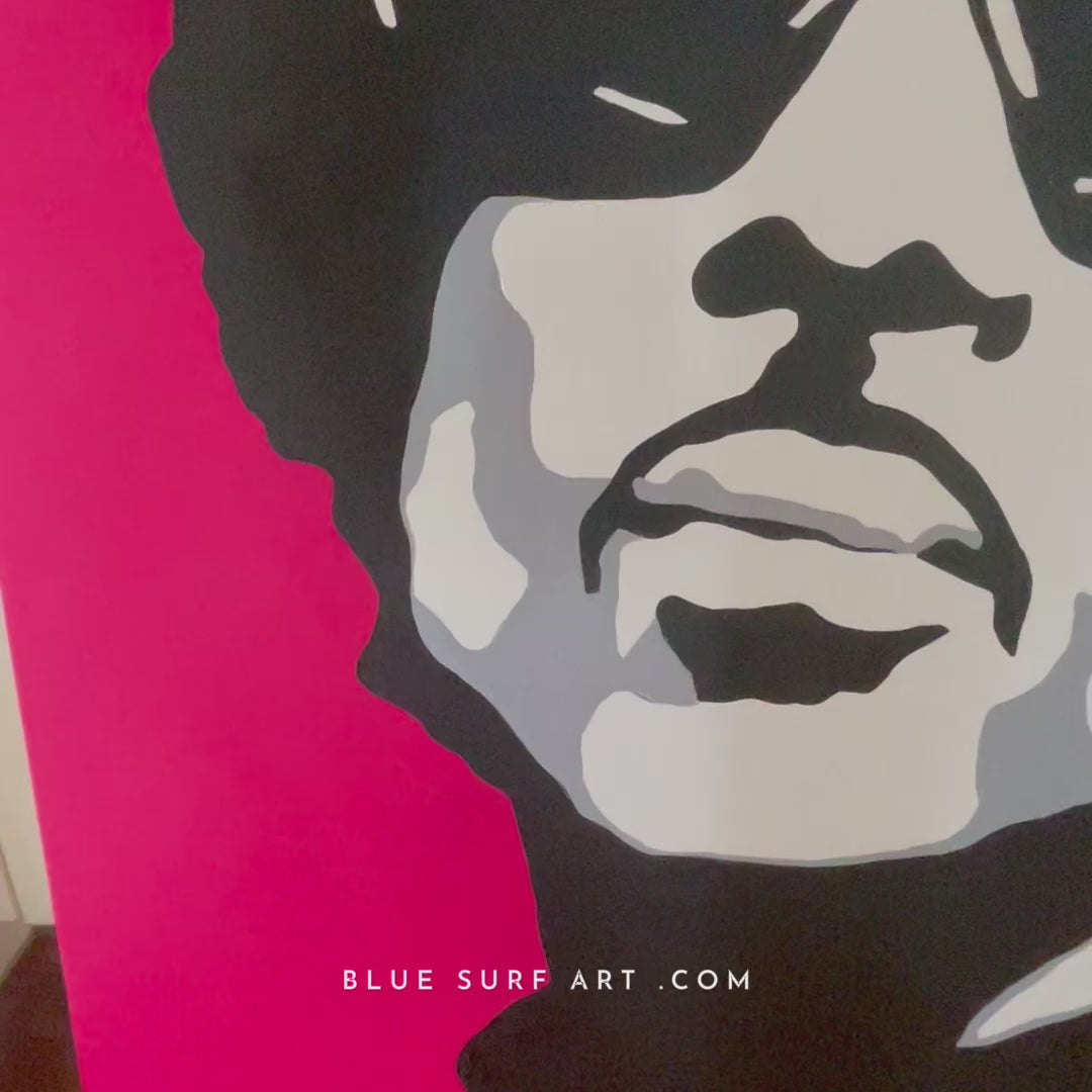 Prince Rogers Nelson Pop Art Original Wall Art Hand Painted Painting by Blue Surf Art