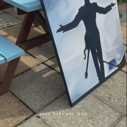 Prince Rogers Nelson Wall Art Prince on Stage Hand Painted Painting. Prince Performing on stage art, prince purple rain canvas art painting
