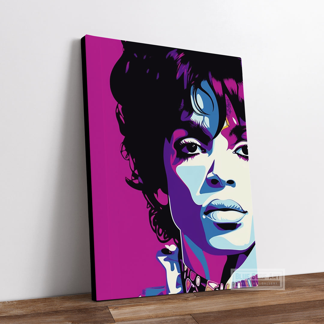 Prince Rogers Nelson Pop Art Painting Original Hand Painted Art Designed and Painted by Blue Surf Art