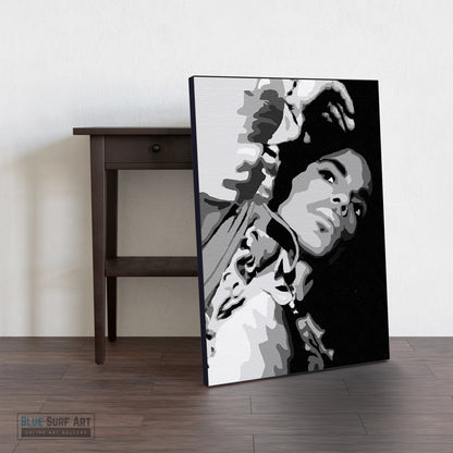 Prince Rogers Nelson Wall Art Prince on Stage Hand Painted Painting