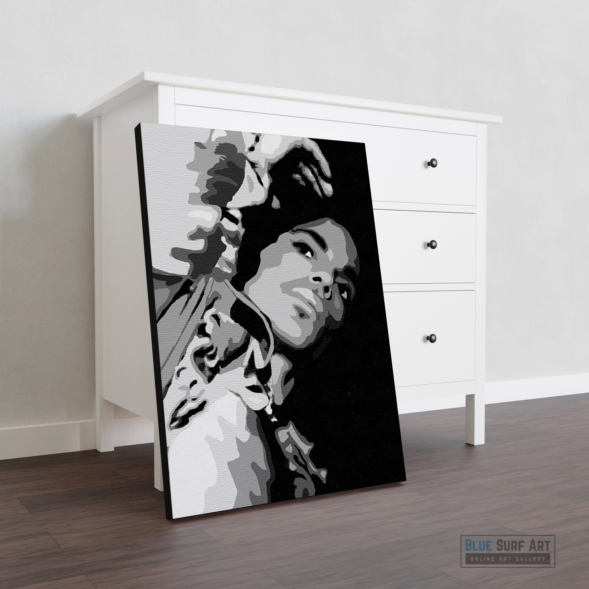 Prince Rogers Nelson Wall Art Prince on Stage Hand Painted Painting