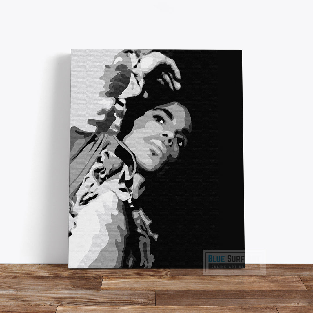 Prince Rogers Nelson Wall Art Prince on Stage Hand Painted Painting