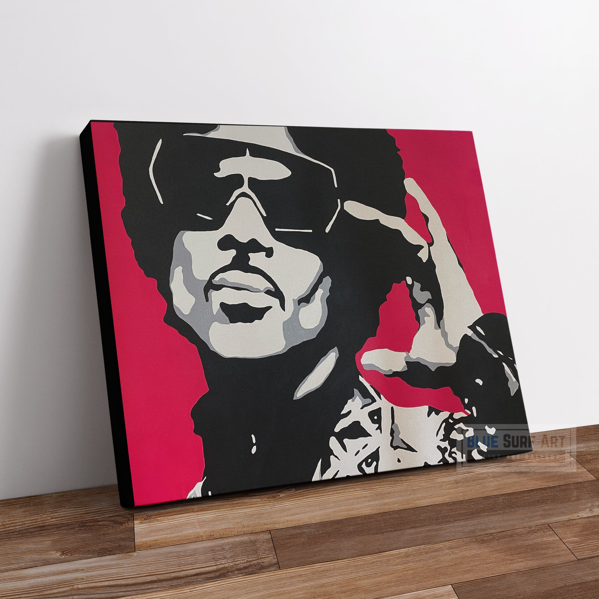 Prince Rogers Nelson Pop Art Original Wall Art Hand Painted Painting by Blue Surf Art