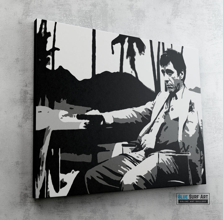 Scarface Film Art Collection Hand-Painted Custom Oil on Canvas Paintings