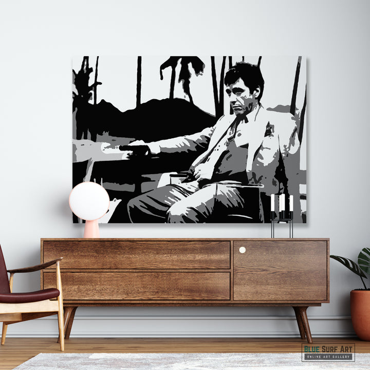 Scarface Film Art Collection Hand-Painted Custom Oil on Canvas Paintings