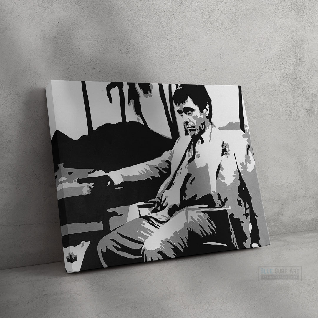 Scarface Film Art Collection Hand-Painted Custom Oil on Canvas Paintings