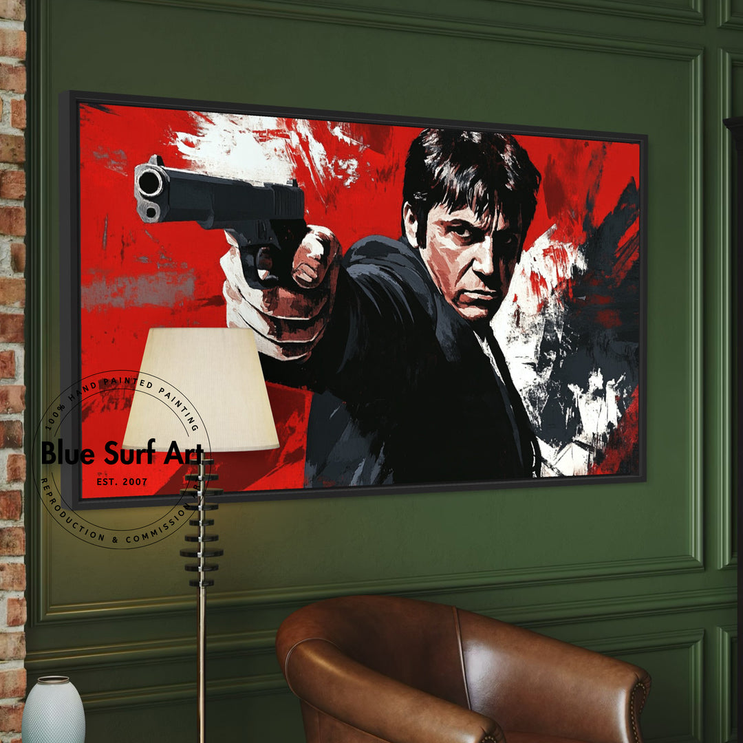 Scarface Movie Painting Handcrafted Oil Art