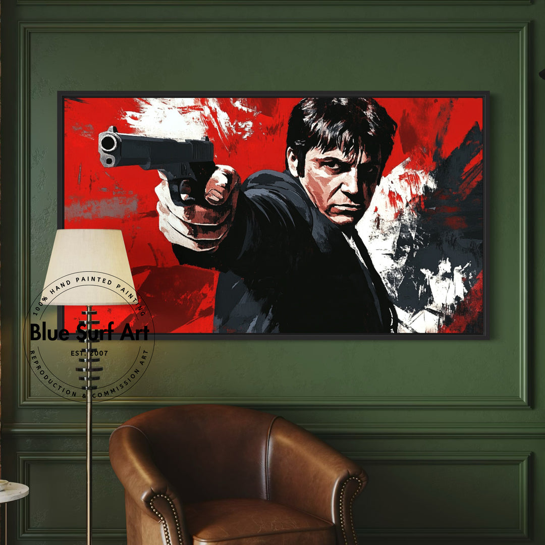 Scarface Movie Painting Handcrafted Oil Art