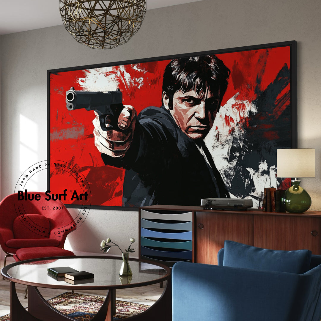 Scarface Movie Painting Handcrafted Oil Art