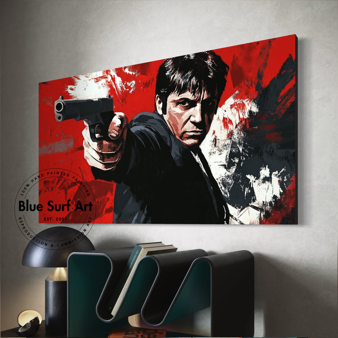 Scarface Movie Painting Handcrafted Oil Art