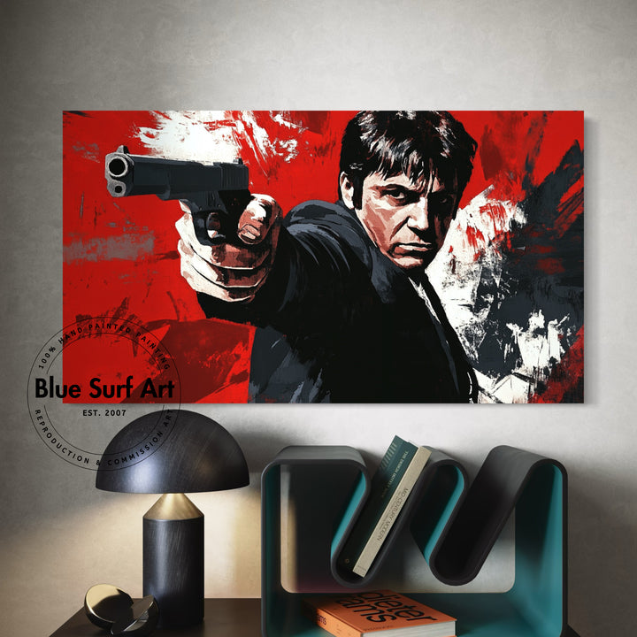 Scarface Movie Painting Handcrafted Oil Art