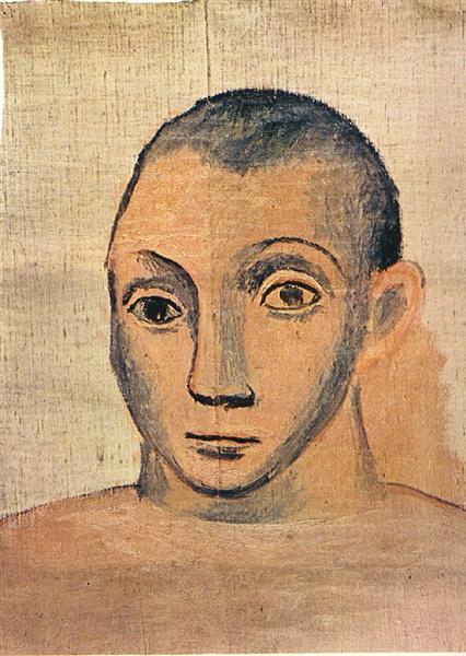 Self-Portrait painting by Pablo Picasso's Rose Period